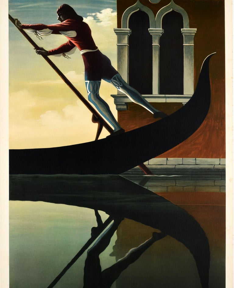 Adolphe Mouron Cassandre - Original Vintage ENIT Travel Poster Venezia ...