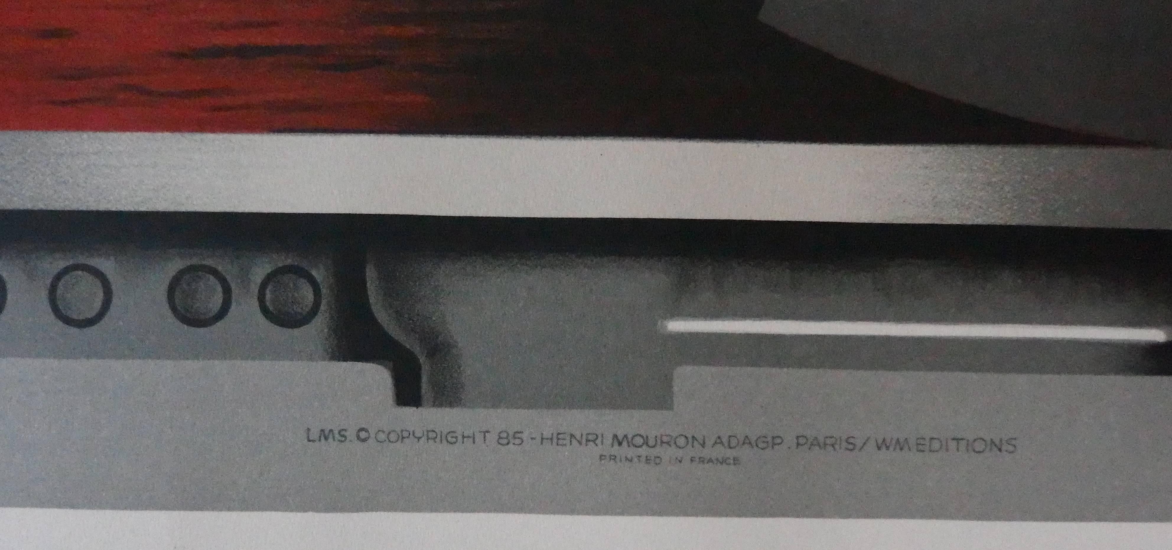Adolfe MOURON CASSANDRE (after)
Railways : LMS Best Way

Stone lithograph
Plate signed
On light vellum 92 x 115 cm (c.37 x 46