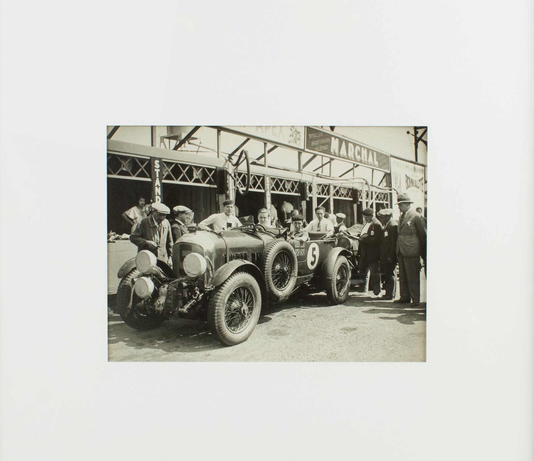 Car Race in France, 1920, Silver Gelatin Black and White Photography, Framed 2