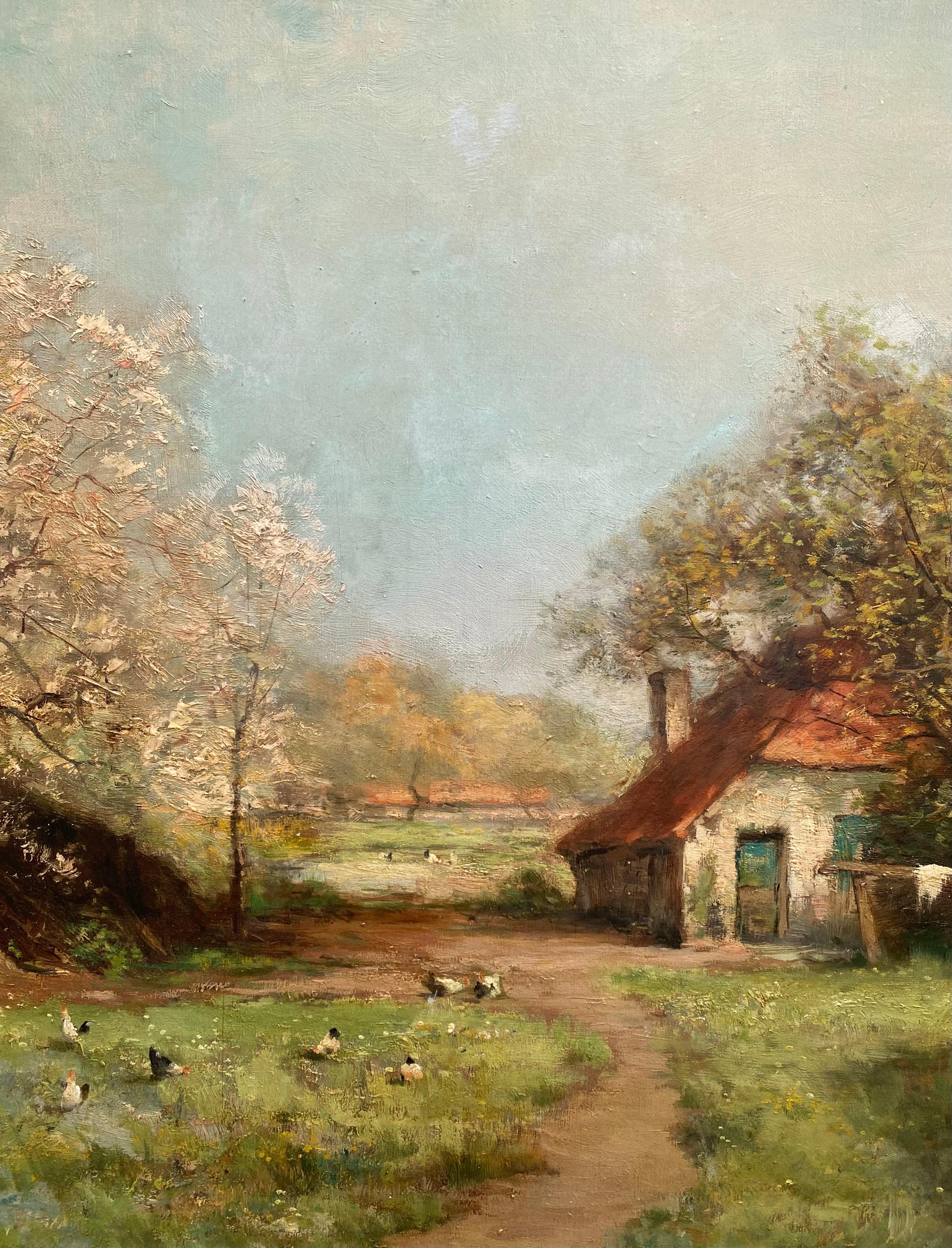 Bauernhaus im Frühling
