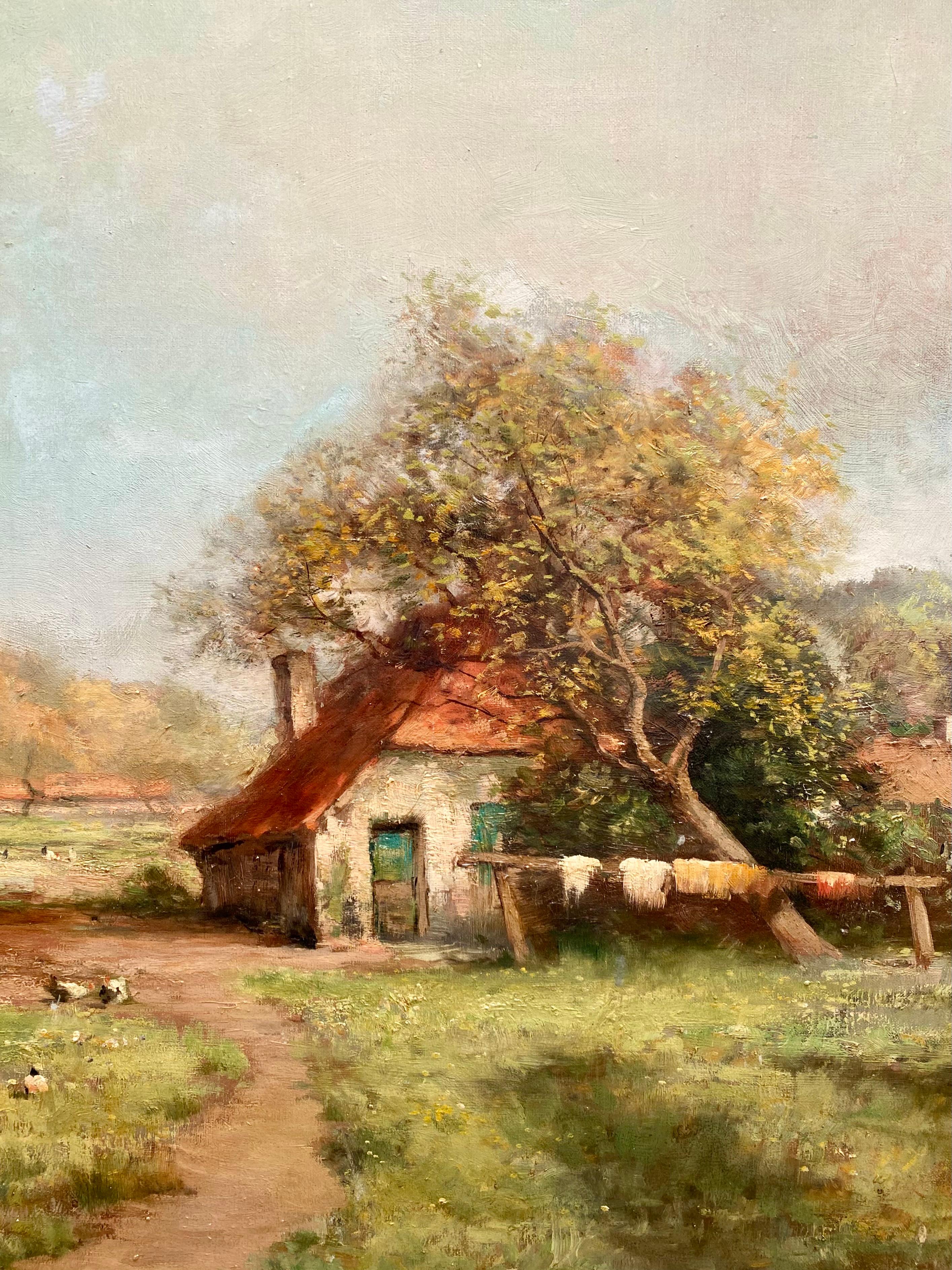 Bauernhaus im Frühling