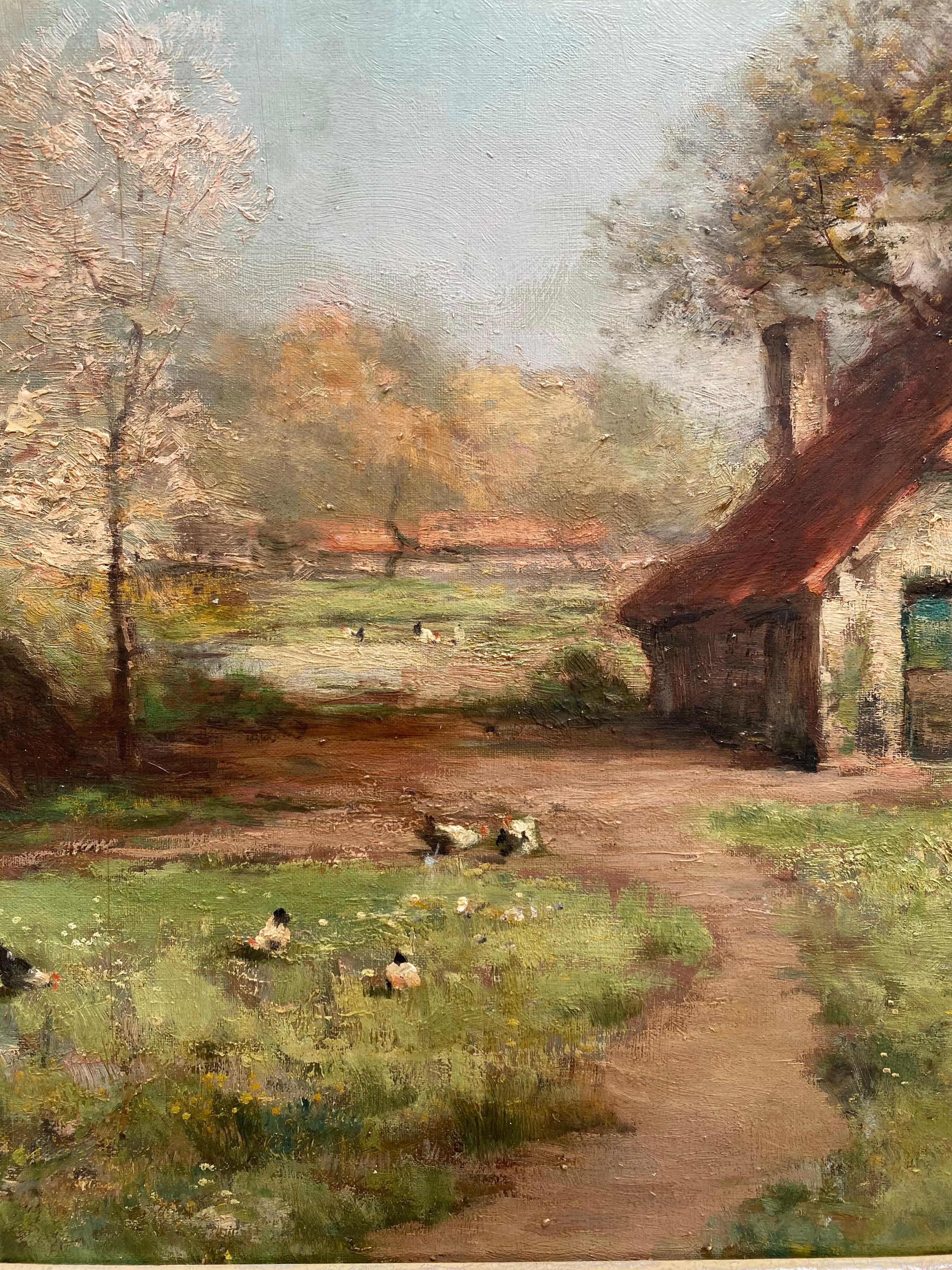 Bauernhaus im Frühling