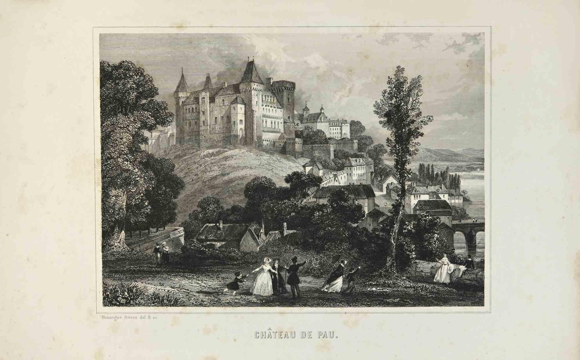 Chateau De Pau is a  print on paper realized by Adolphe Rouargue (French 1810-1884)in the mid-19th Century.

Signed on the plate and titled.

VANNES: LAUNDRY WOMEN under the TOWER of the CONSTABLE of CLISSON in the 19th century

Lithograph