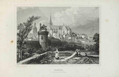 Vannes - Litografia di Adolphe Rouargue - XIX secolo