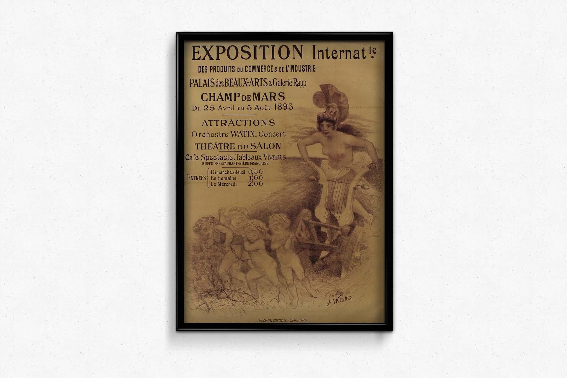 1893 Exposition Internationale des Produits du Commerce et de l'Industrie For Sale 2