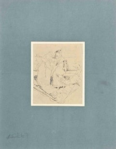 Figuras - Dibujo de Antonio Casanova - Finales del siglo XIX