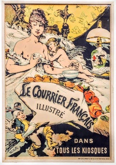 Le Courrier Français Illustré / Dans Tous Les Kiosques, Jugendstillithographie