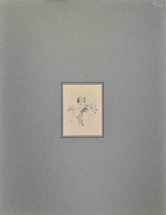 Die Dame – Zeichnung von Adolphe Willette – Ende des 19. Jahrhunderts