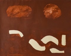 "Untitled," Adolph Gottlieb, Red Abstract Expressionism