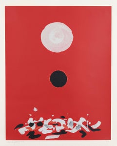 Adolph Gottlieb "Crimson Ground" Screenprint