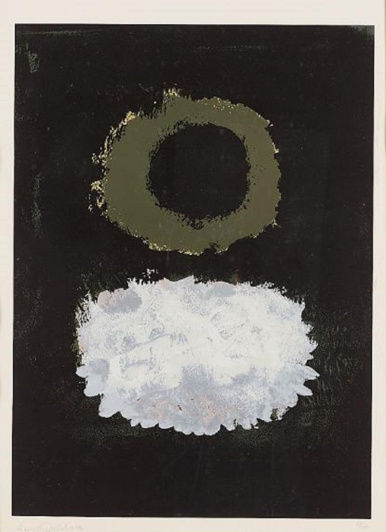 Adolph Gottlieb Abstract Print – Schwarzes Feld