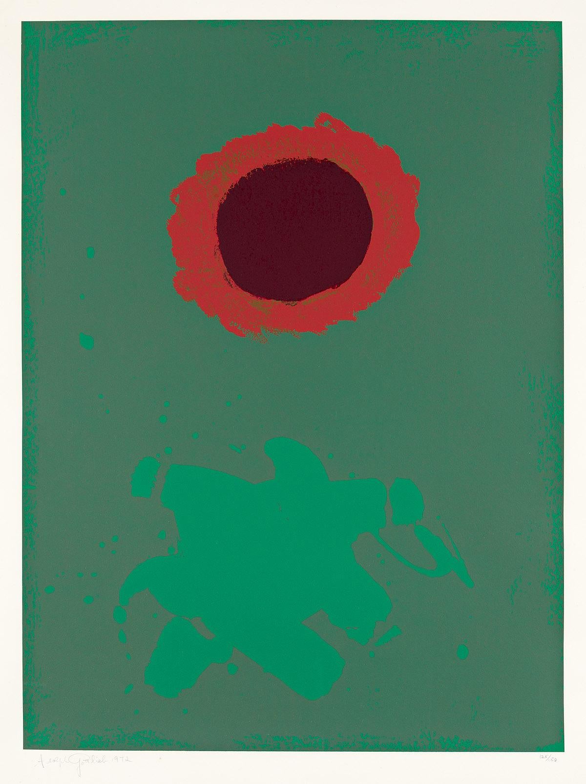 Adolph Gottlieb Print - Chrome Green