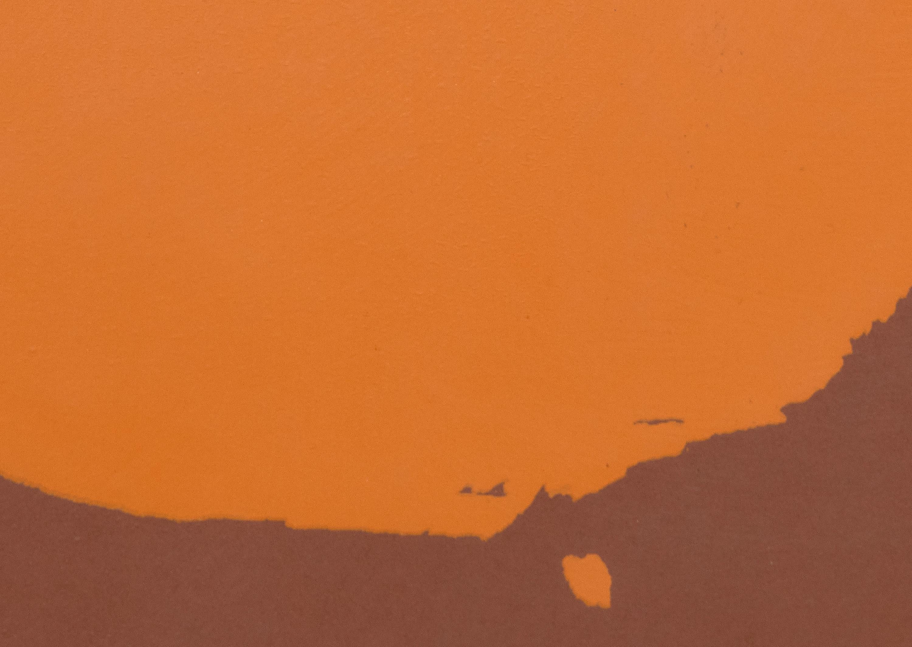 Expanding - Brown Abstract Print by Adolph Gottlieb