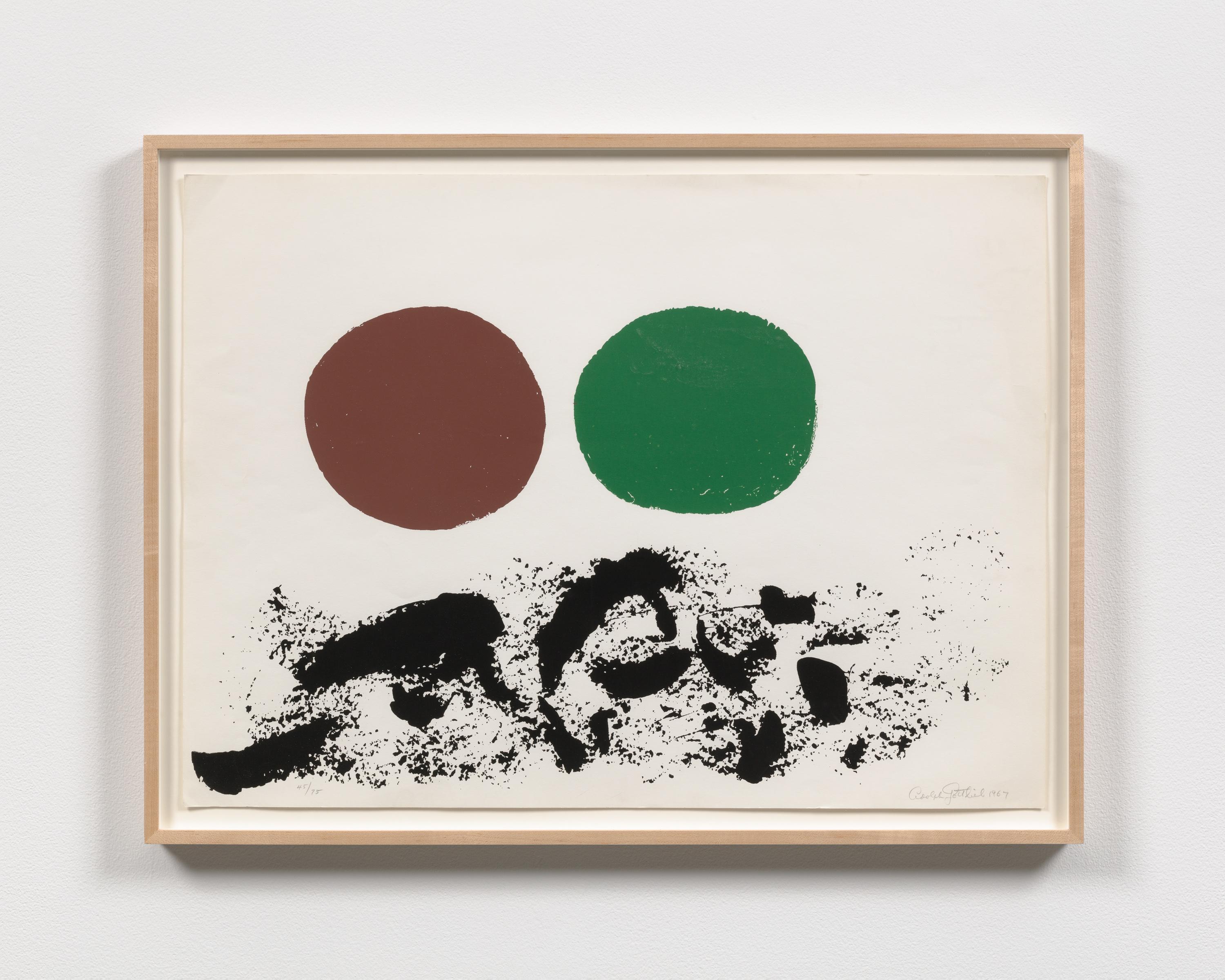 Adolph Gottlieb Abstract Print – Flurry