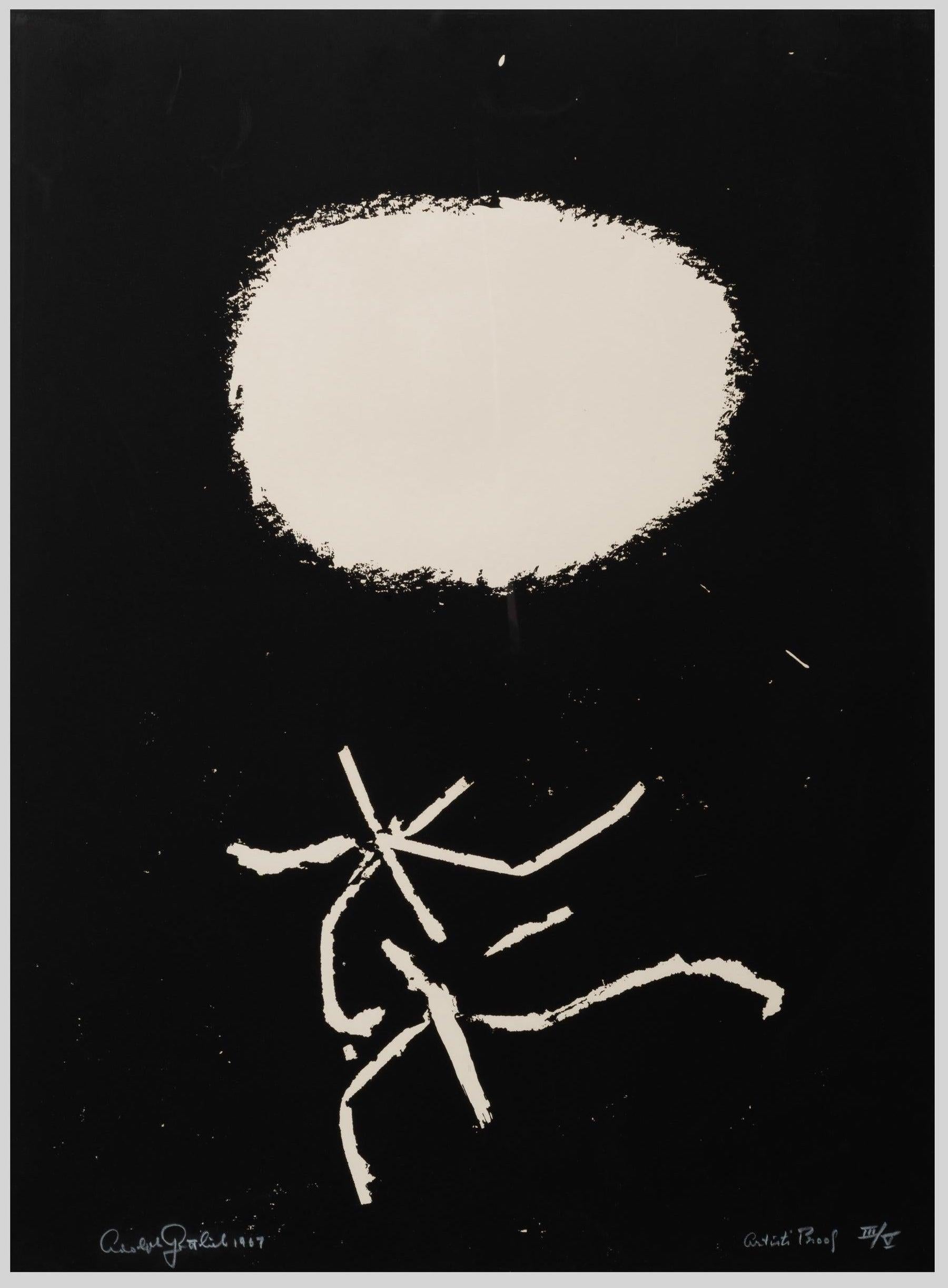 Adolph Gottlieb Abstract Print - Flying Lines