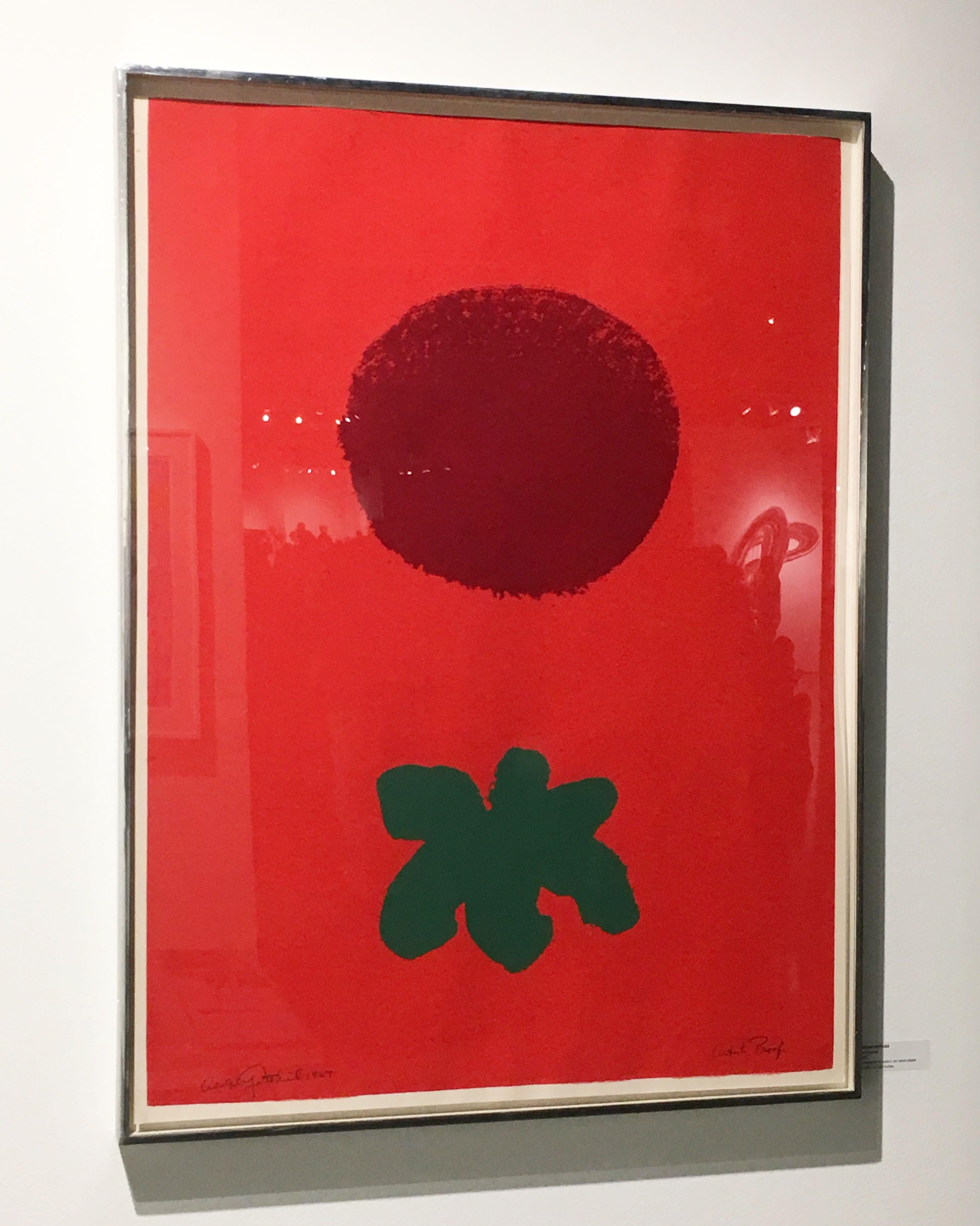 Red Ground - Print by Adolph Gottlieb