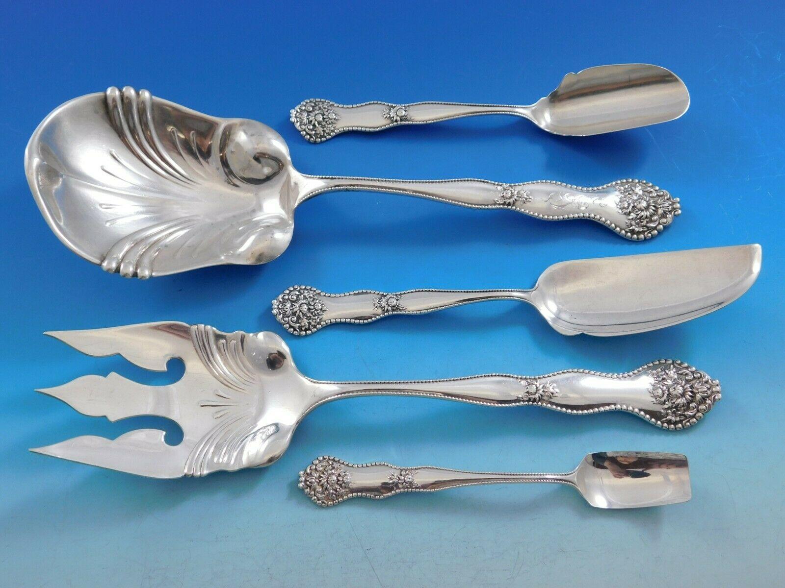 Adolphus by Mount Vernon Sterling Silver Flatware Service Set 195 Pc Art Nouveau 8