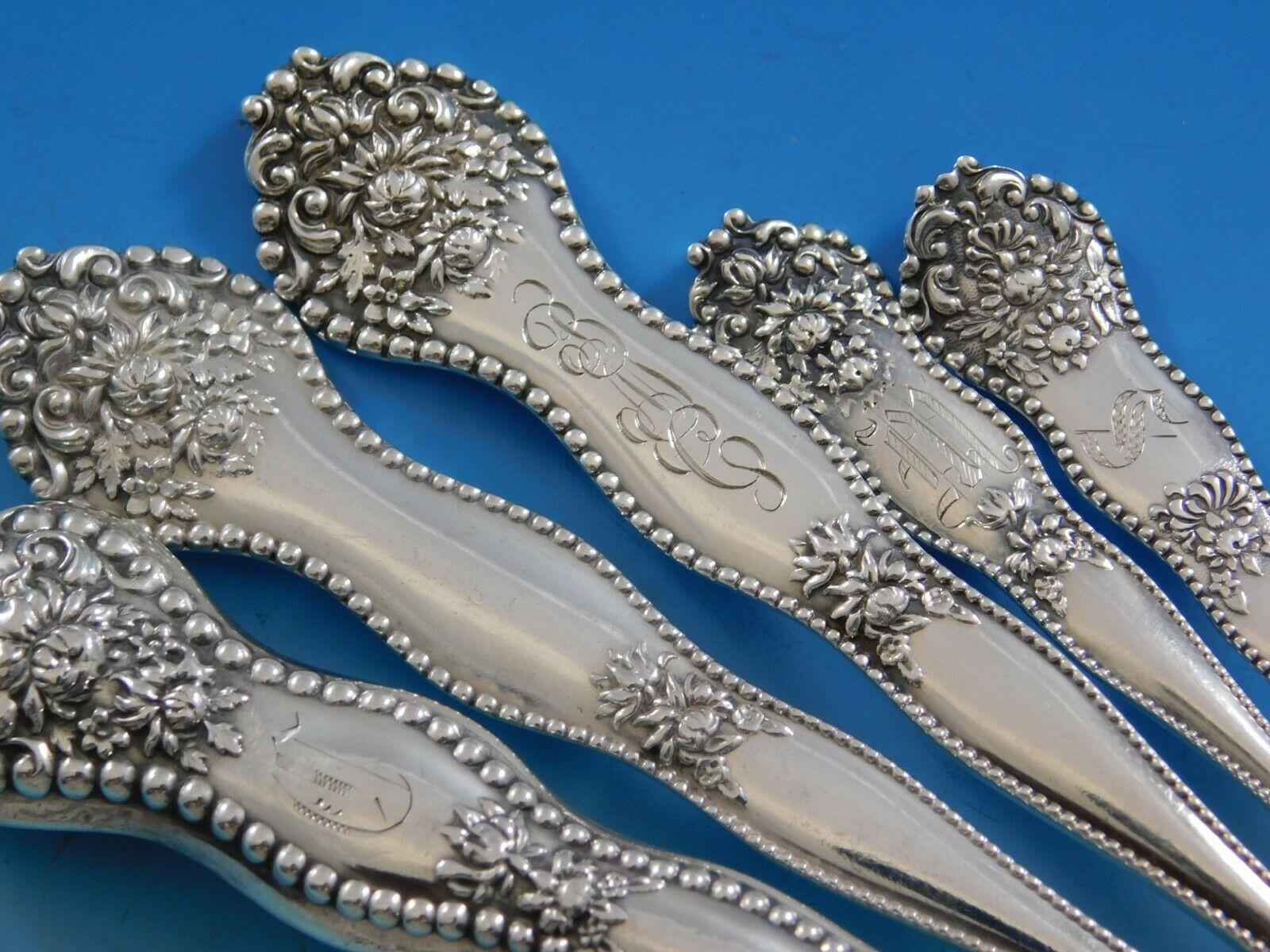 Adolphus by Mount Vernon Sterling Silver Flatware Service Set 195 Pc Art Nouveau 1
