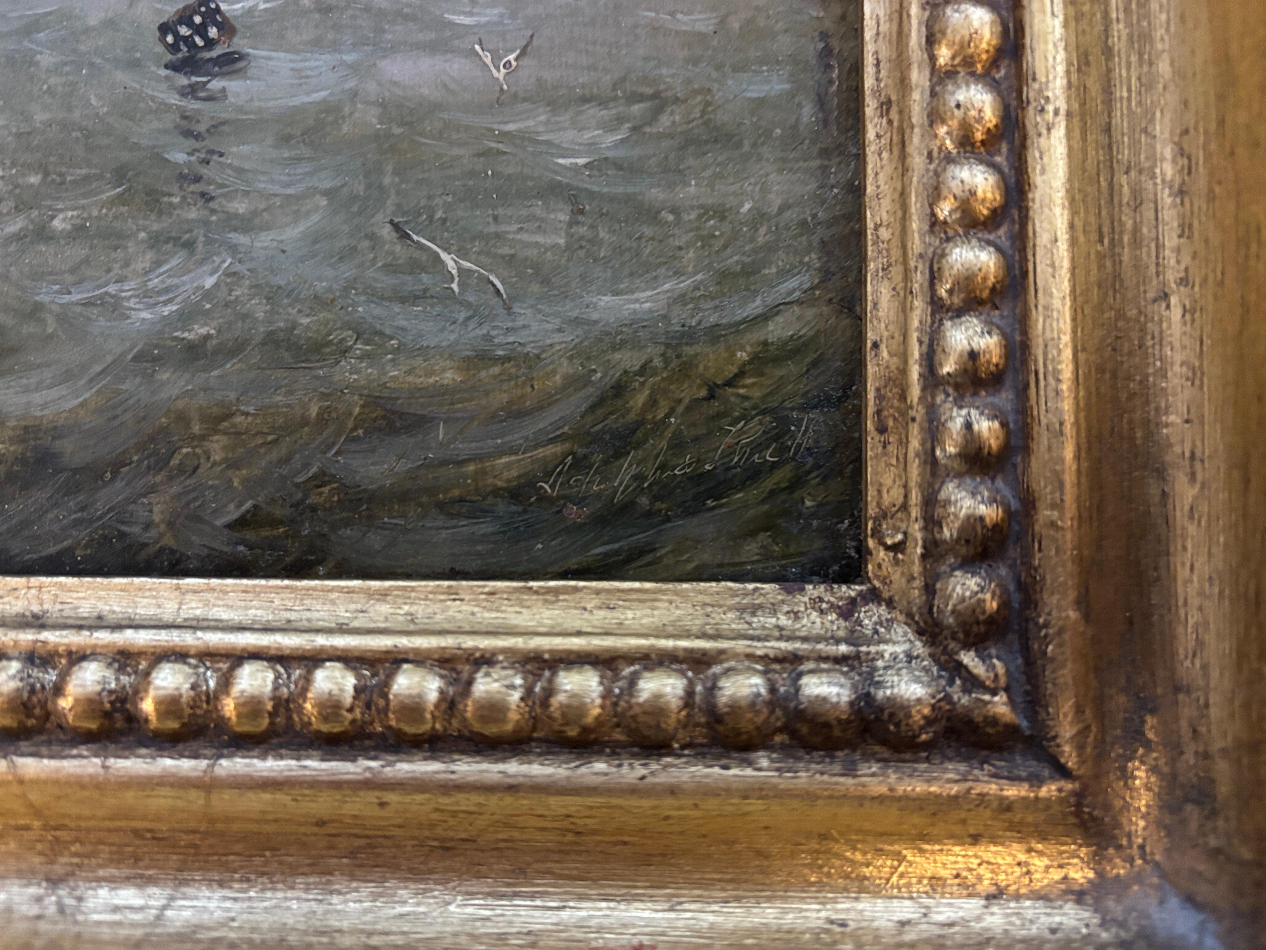 Englische Fischerboote des 19. Jahrhunderts bei Sonnenaufgang im Angebot 4