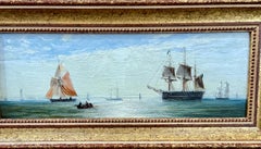Navigazione in acque costiere calme, XIX secolo, Inglese, Pesca, Nave da guerra
