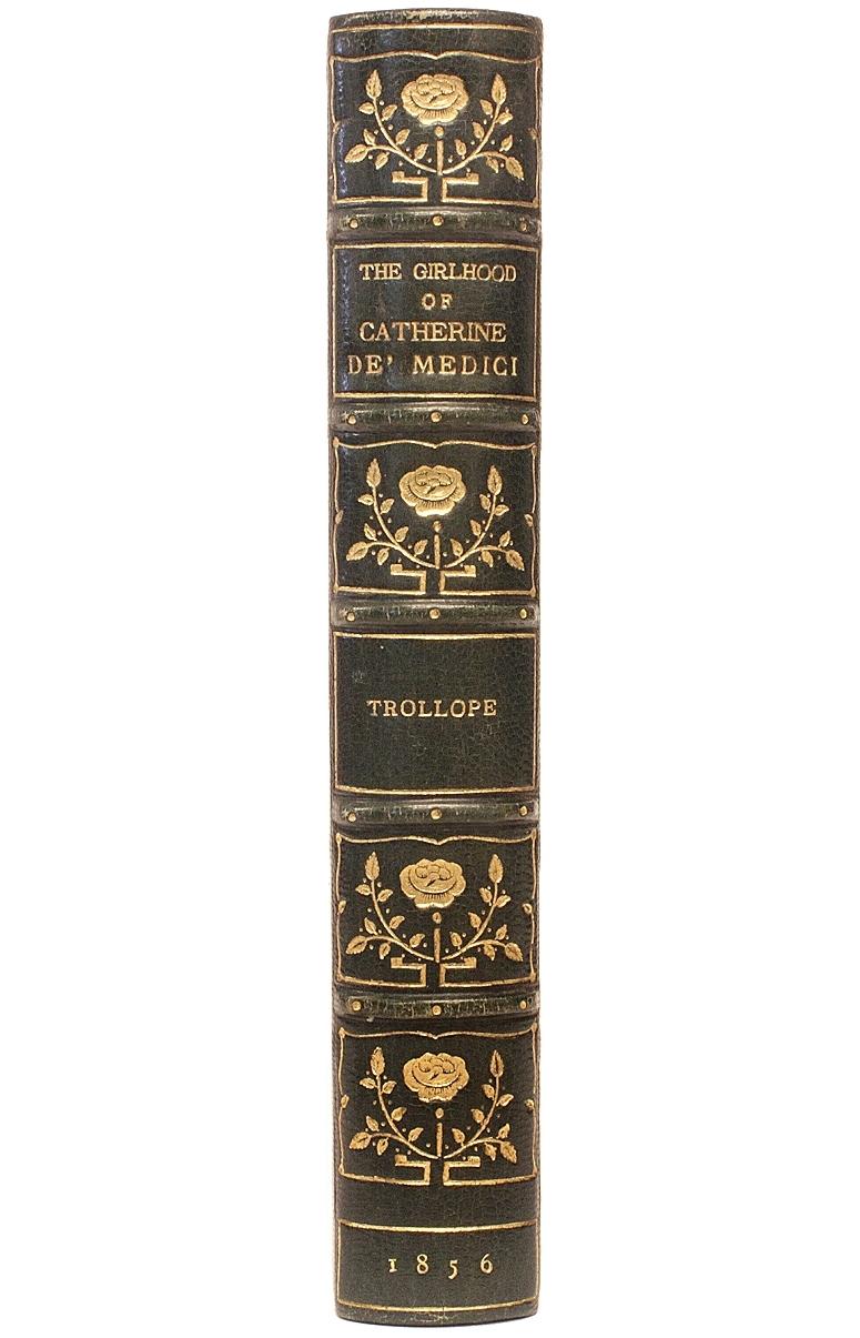 Adolphus Trollope, Girlhood of Catherine De' Medici. 1st Ed 1856 Leather Bound In Good Condition For Sale In Hillsborough, NJ