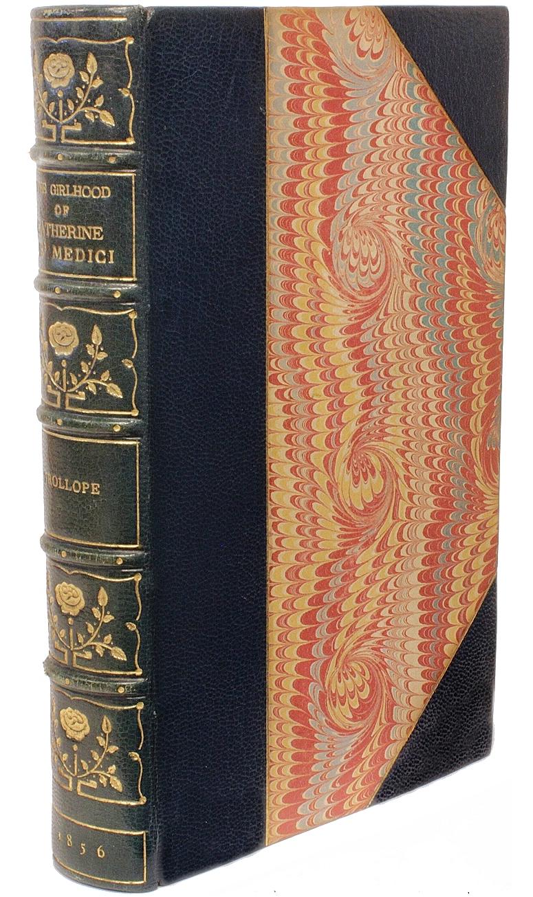Milieu du XIXe siècle Adolphus Trollope, Époque de Catherine De' Medici, 1ère édition en cuir reliée, 1856 en vente