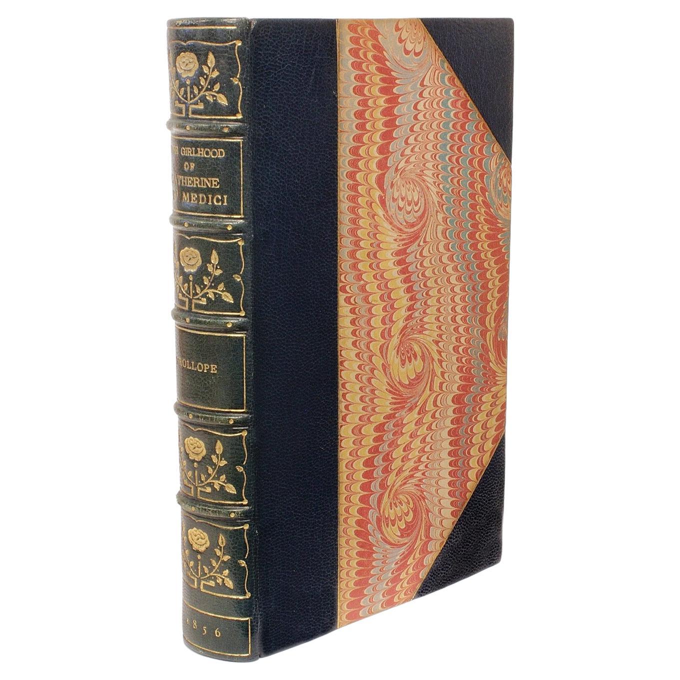 Adolphus Trollope, Époque de Catherine De' Medici, 1ère édition en cuir reliée, 1856 en vente