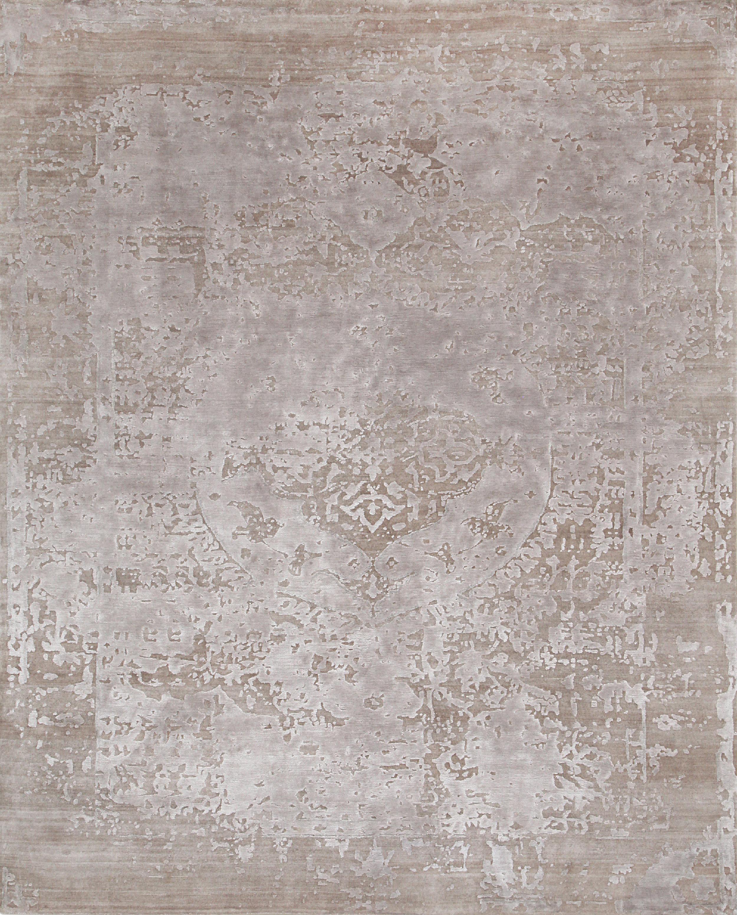 Other ADONIA Hand Knotted Transitional Rug in Mustard & Beige Colours by Hands For Sale