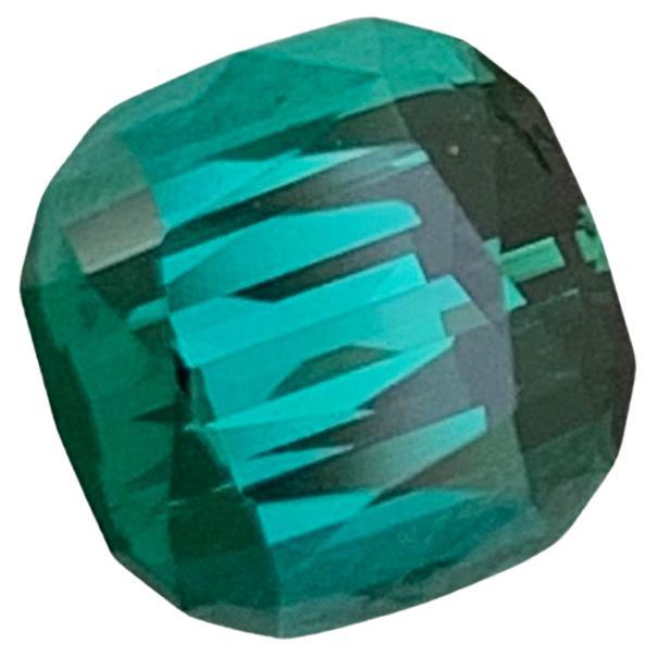 Adorable 1.60 Carats Natural Loose Lagoon Tourmaline Gem For Ring Cushion Shape For Sale