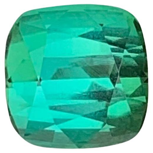 Adorable 1.70 Carat Natural Loose Bluish Green Tourmaline Cushion Shape Gemstone
