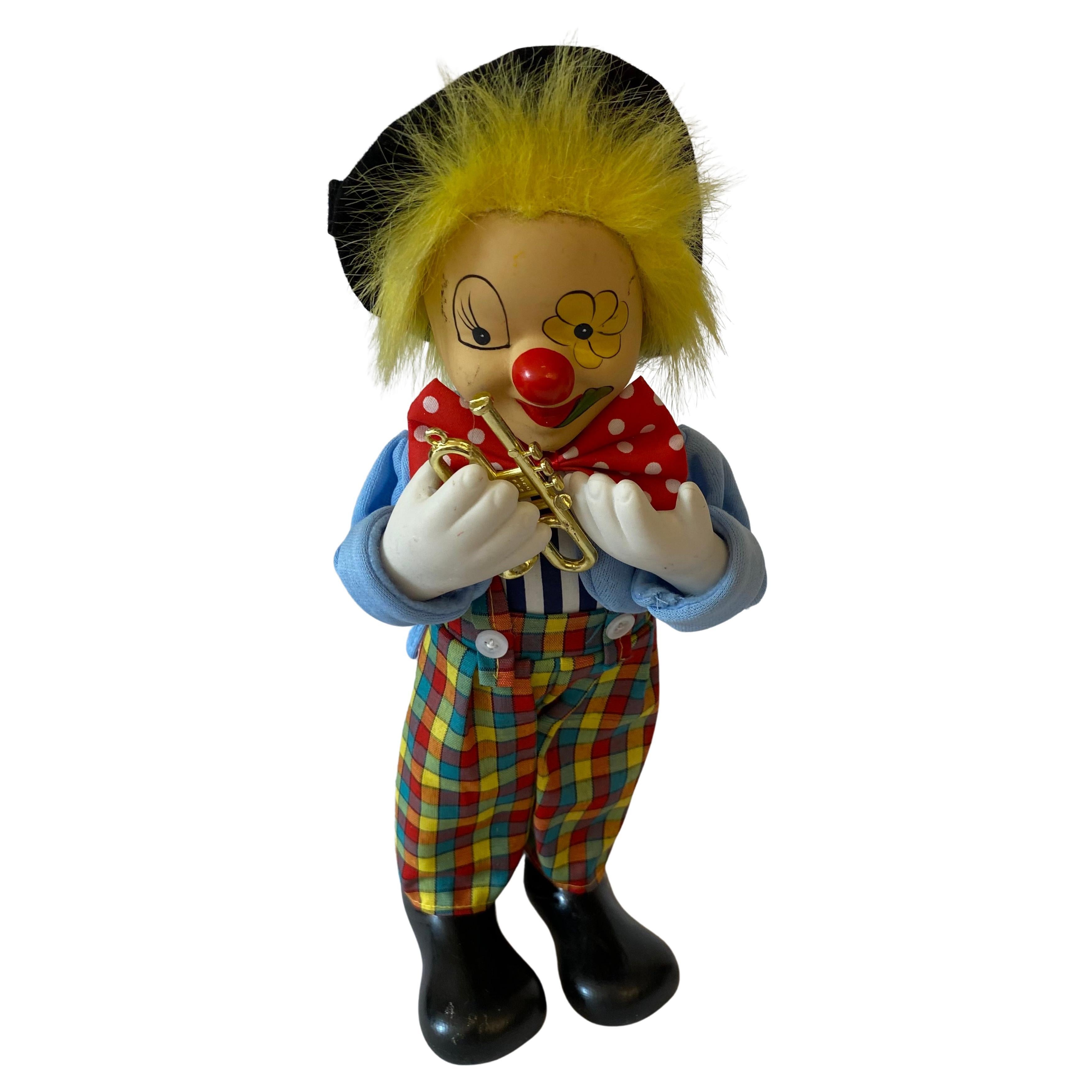 Adorable and Therapeutic Musical Clown Automaton Figure/Toy Musical Instrument