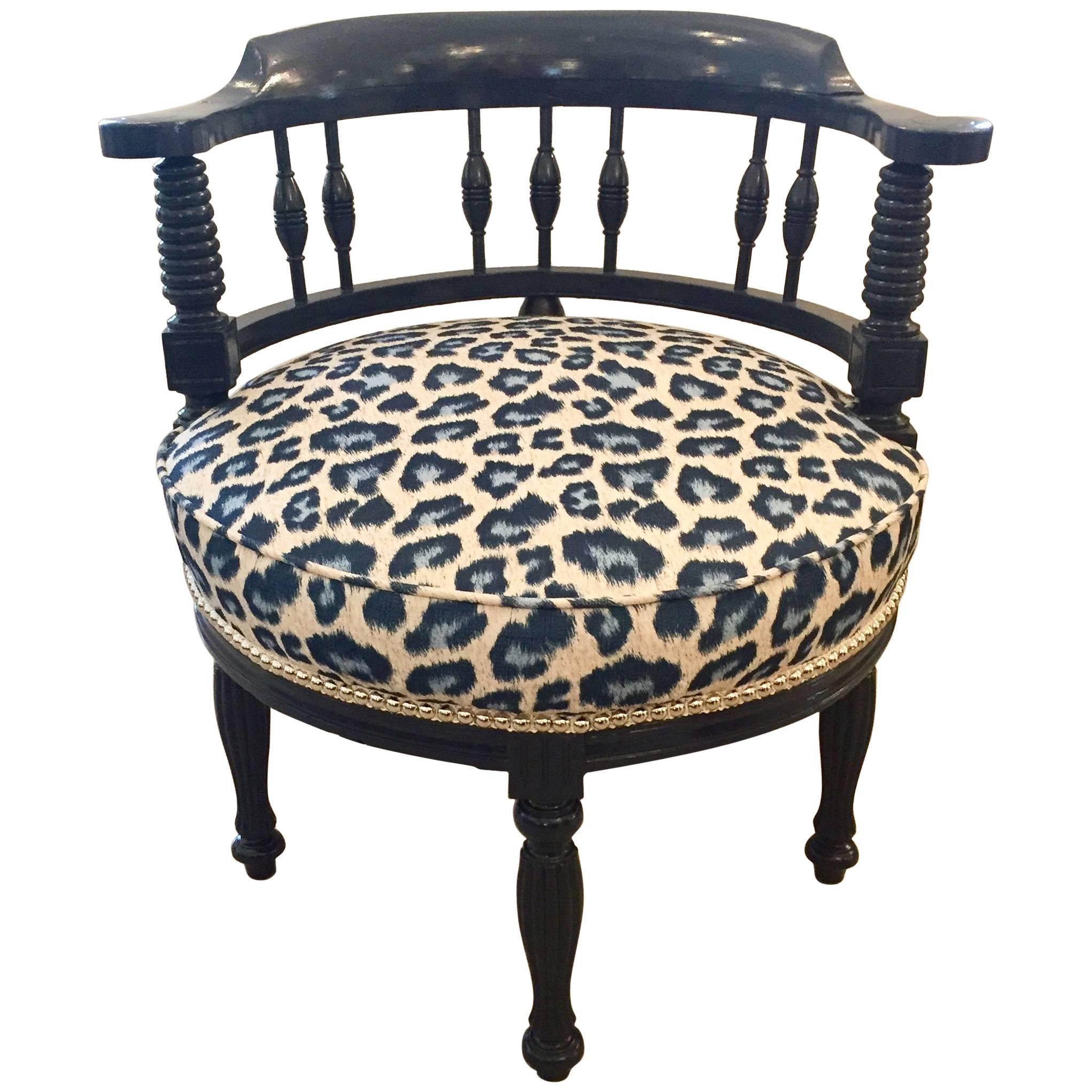 Adorable Contemporized Antique English Corner Chair