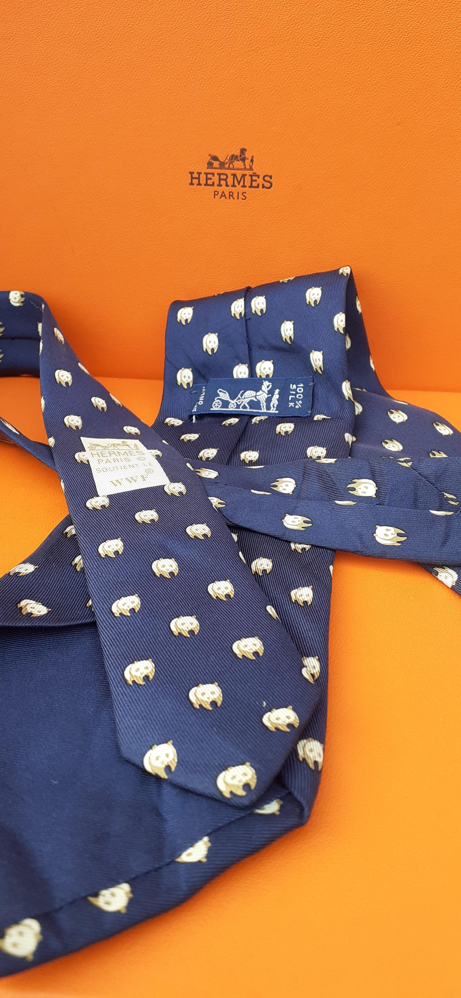 Adorable Hermès for WWF Tie Panda Pattern 6