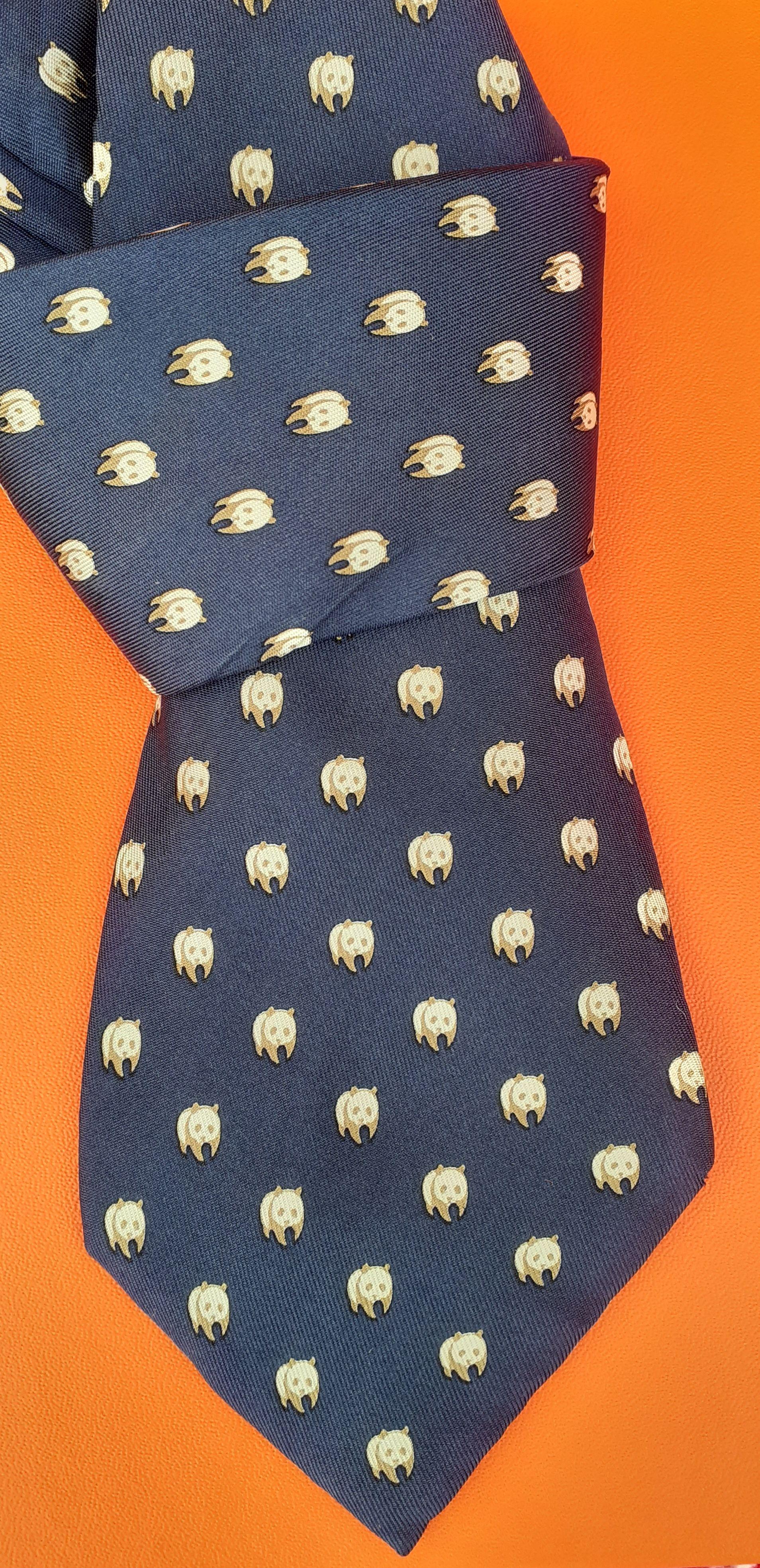 hermes panda tie