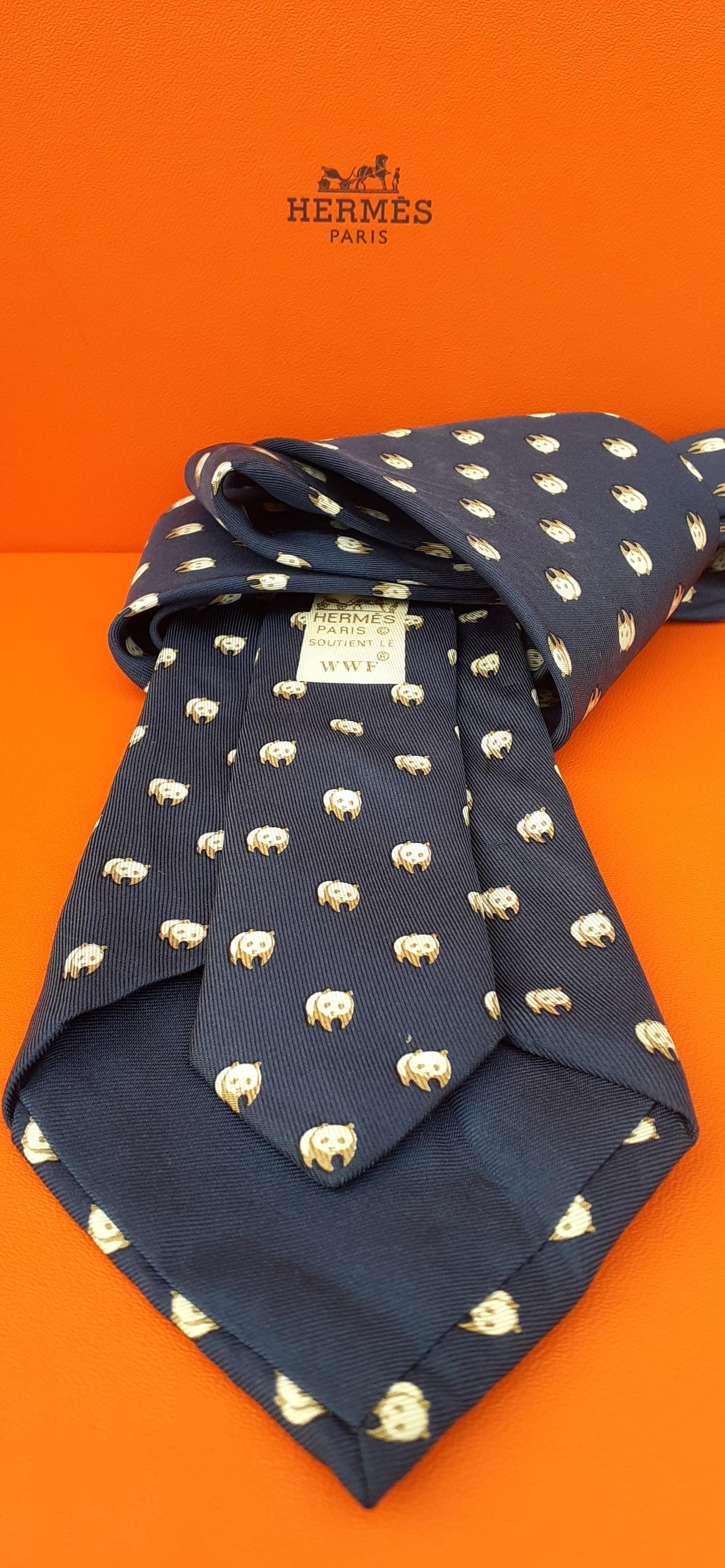 Adorable Hermès for WWF Tie Panda Pattern 1