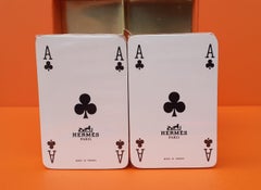 Adorable Hermès Set of 2 Mini Card Games Monarch De Poret Pattern