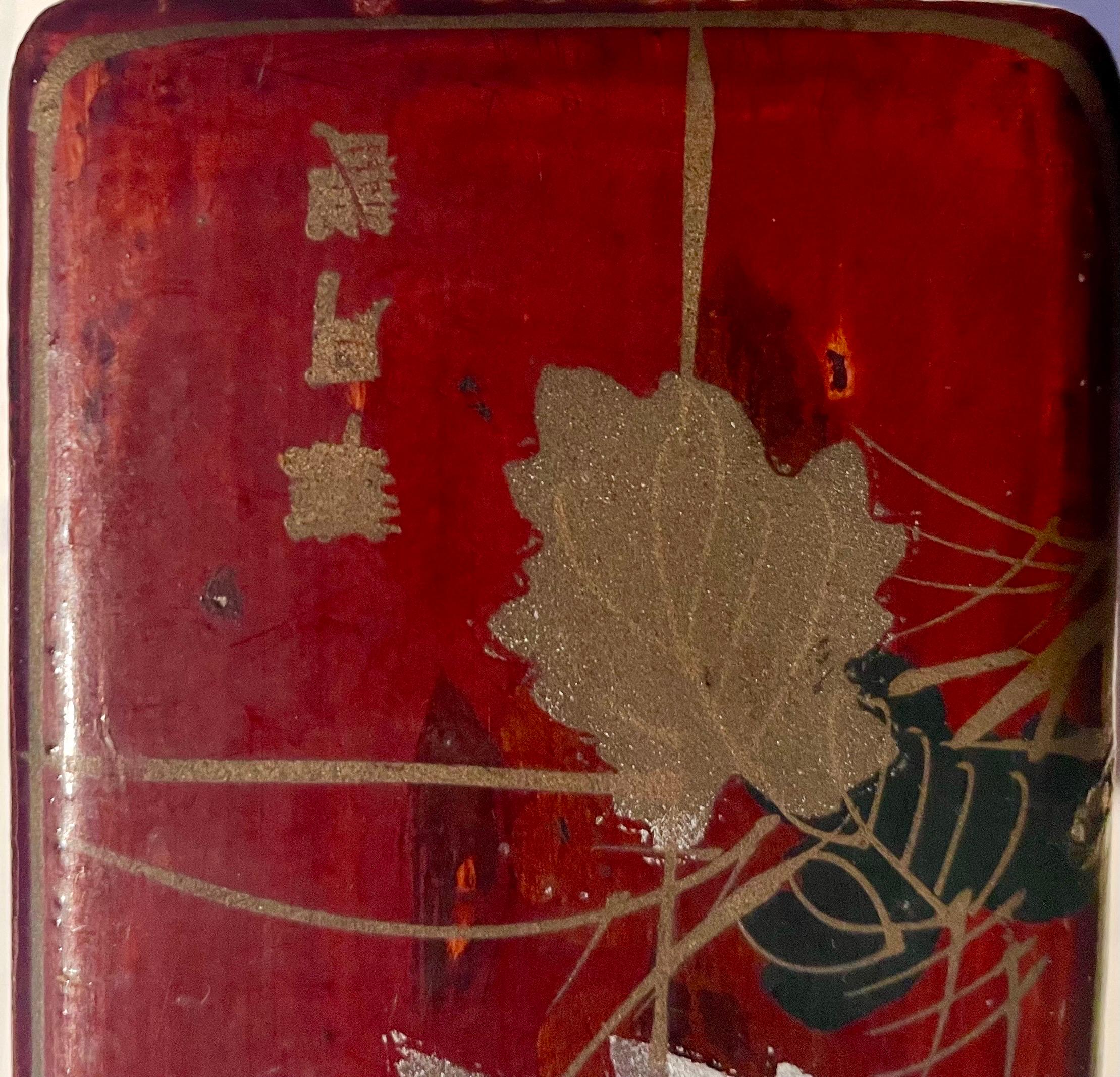Japanese Lacquered Box Signed, Late 19th Century For Sale 6