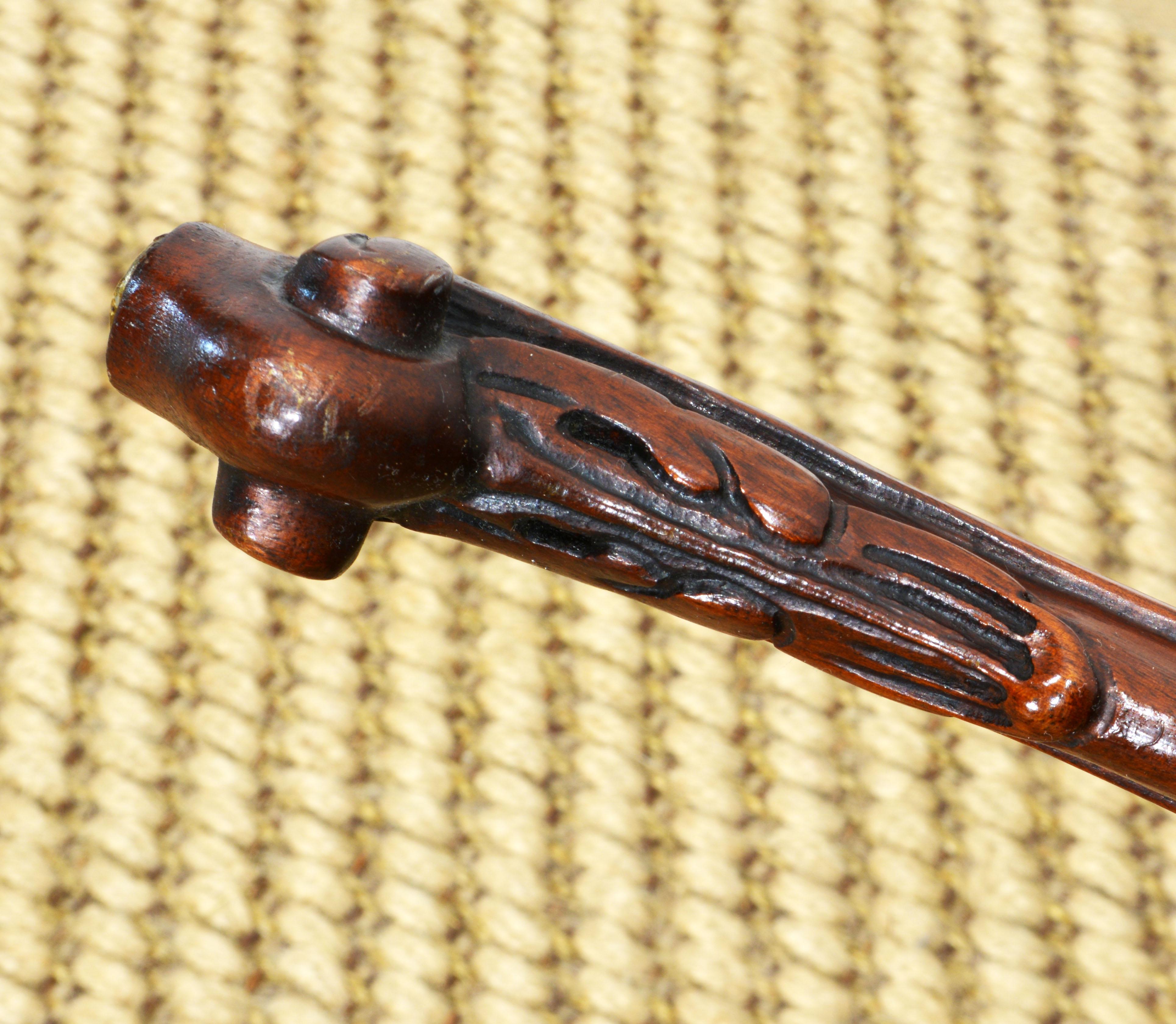 Adorable Louis XV Style Carved Walnut Drop Leaf Clover Shape Side Table 9