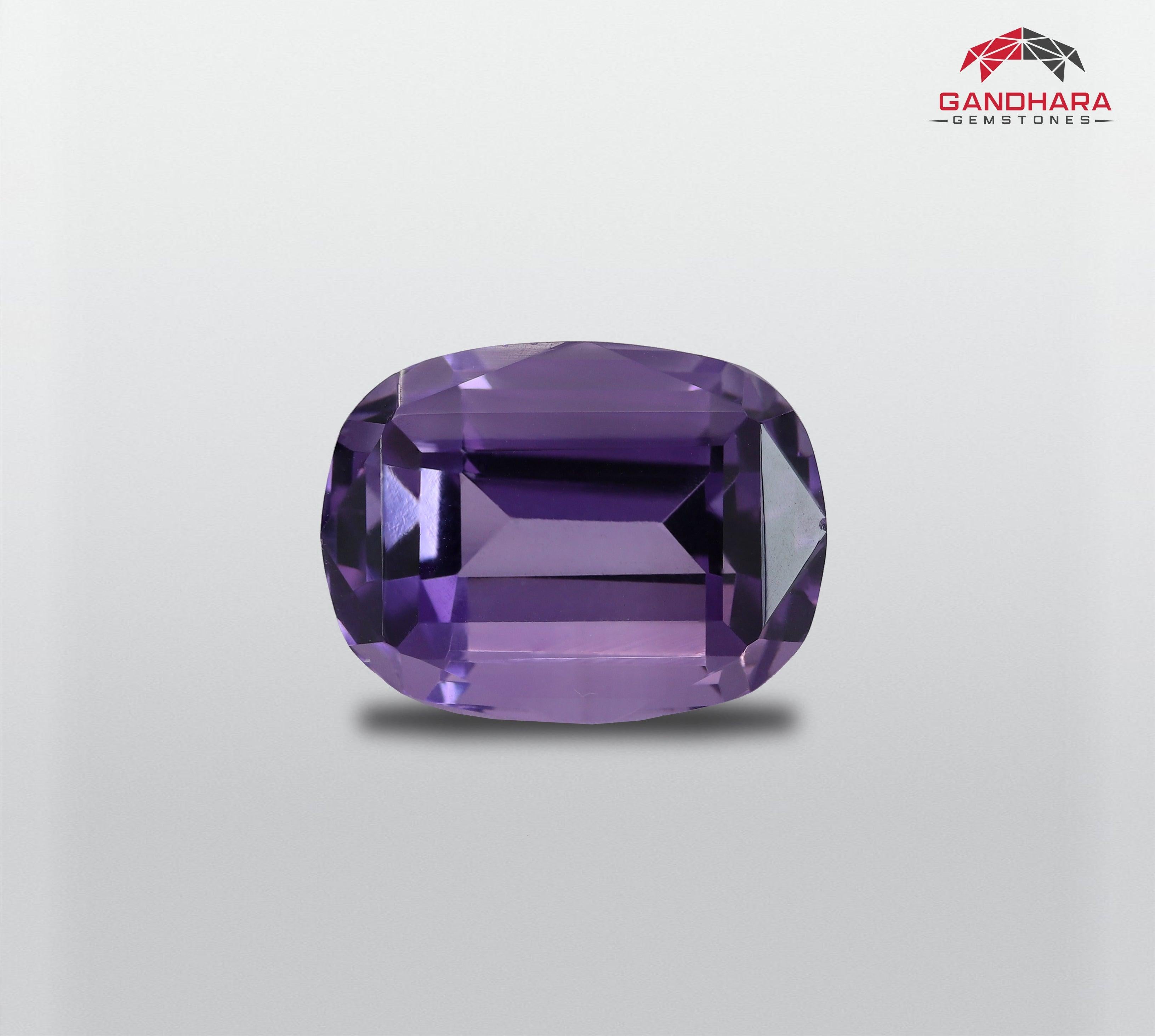 Adorable Purple Amethyst Gemstone, available for sale, natural high quality flawless 8.03 carats, custom cushion cut amethyst from Brazil.💜💜

 Product Information:
GEMSTONE TYPE Adorable Purple Amethyst Gemstone💜💜
WEIGHT 8.03 carats
DIMENSIONS