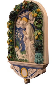 Adoration of the Christ Child circa 1890 After Andrea Della Robbia