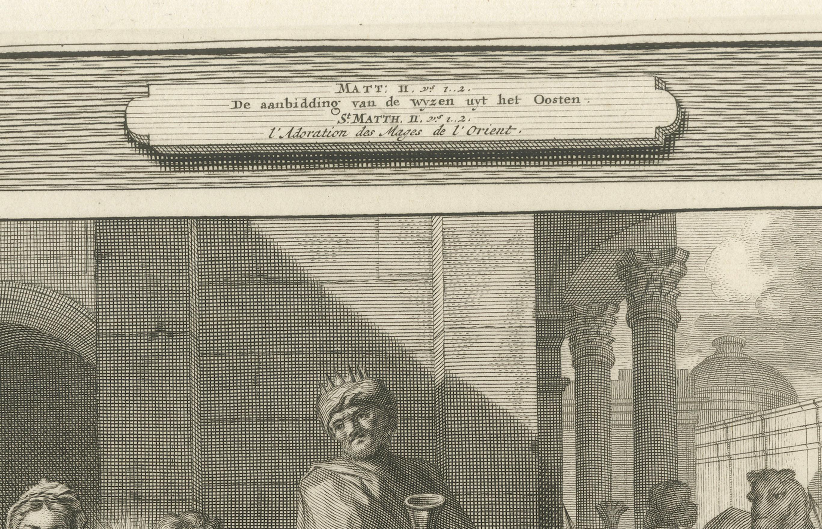 Anbetung der Heiligen Drei Könige und Flucht nach Ägypten - Pieter Mortier, ca.1700 (Frühes 18. Jahrhundert) im Angebot