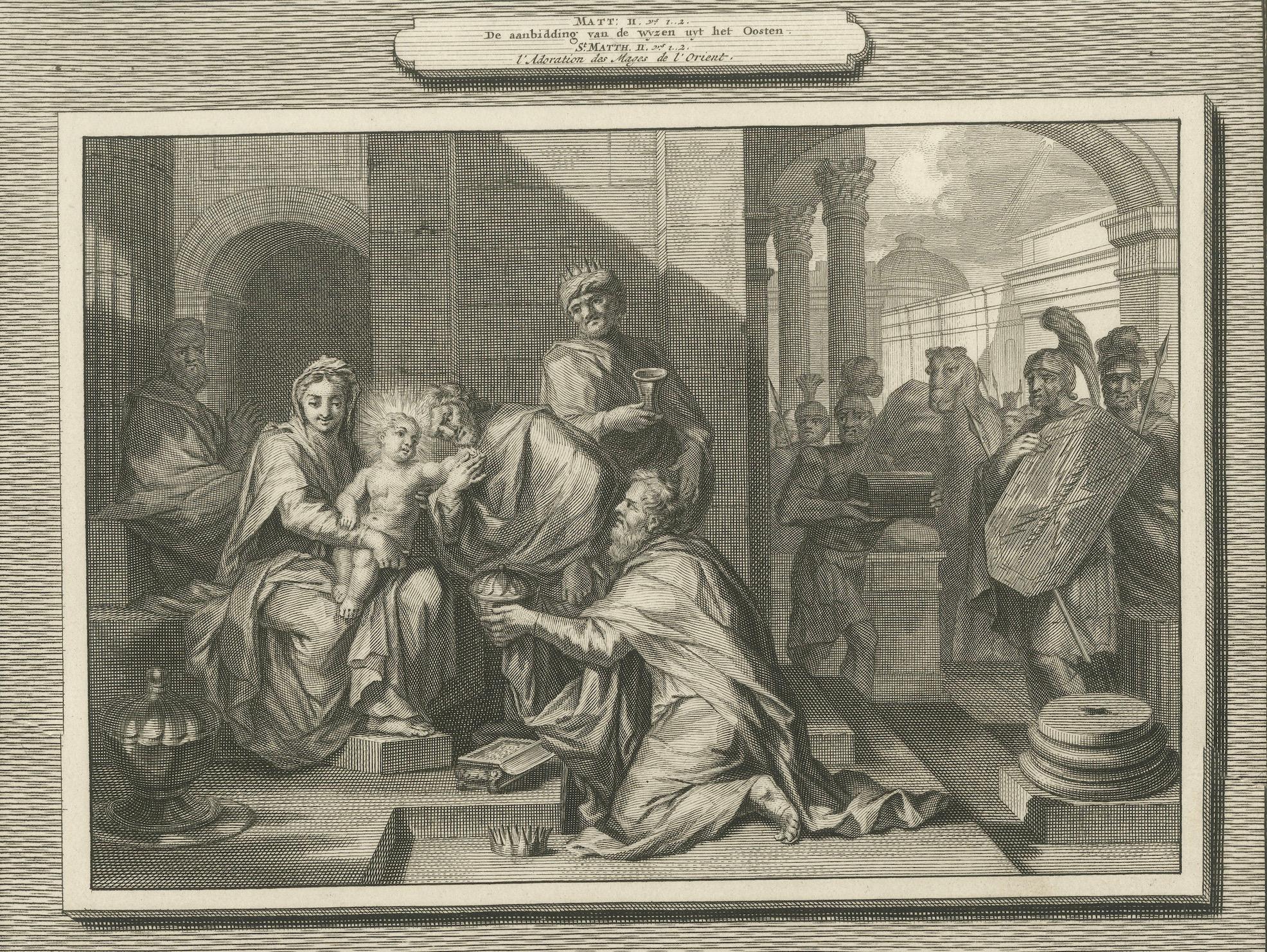 Anbetung der Heiligen Drei Könige und Flucht nach Ägypten - Pieter Mortier, ca.1700 im Angebot 2