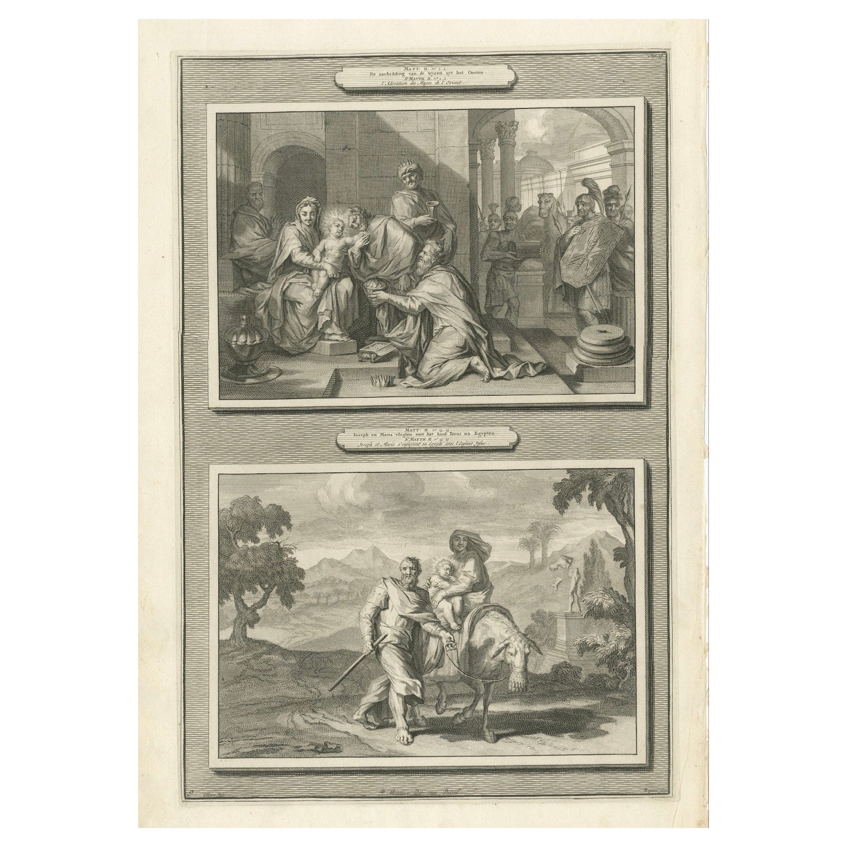 Adoration of the Magi & Flight into Egypt – Pieter Mortier, ca.1700