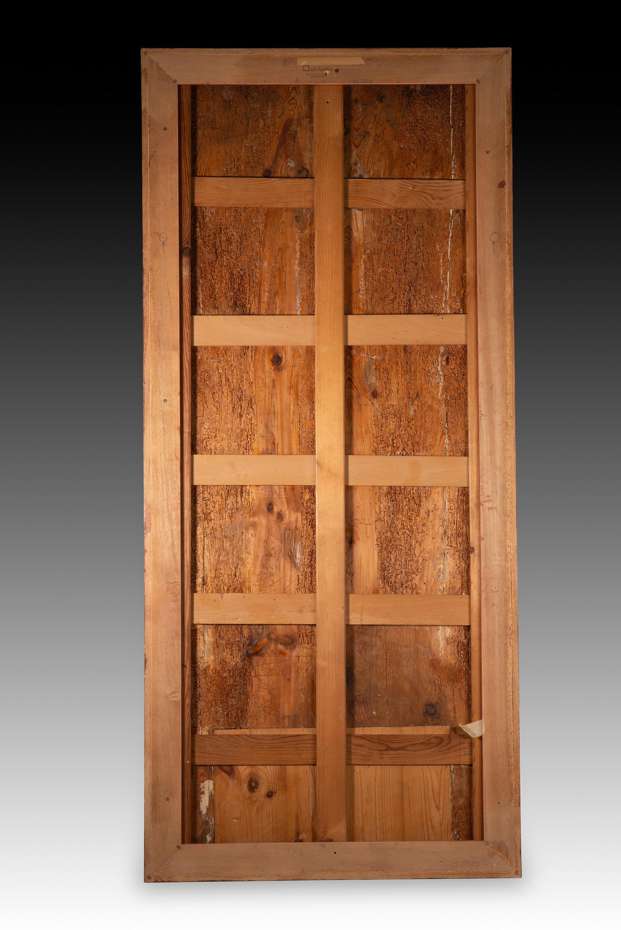 Adoration des bergers. Sculptée et polychromée  bois. École coloniale, 18e en vente 1