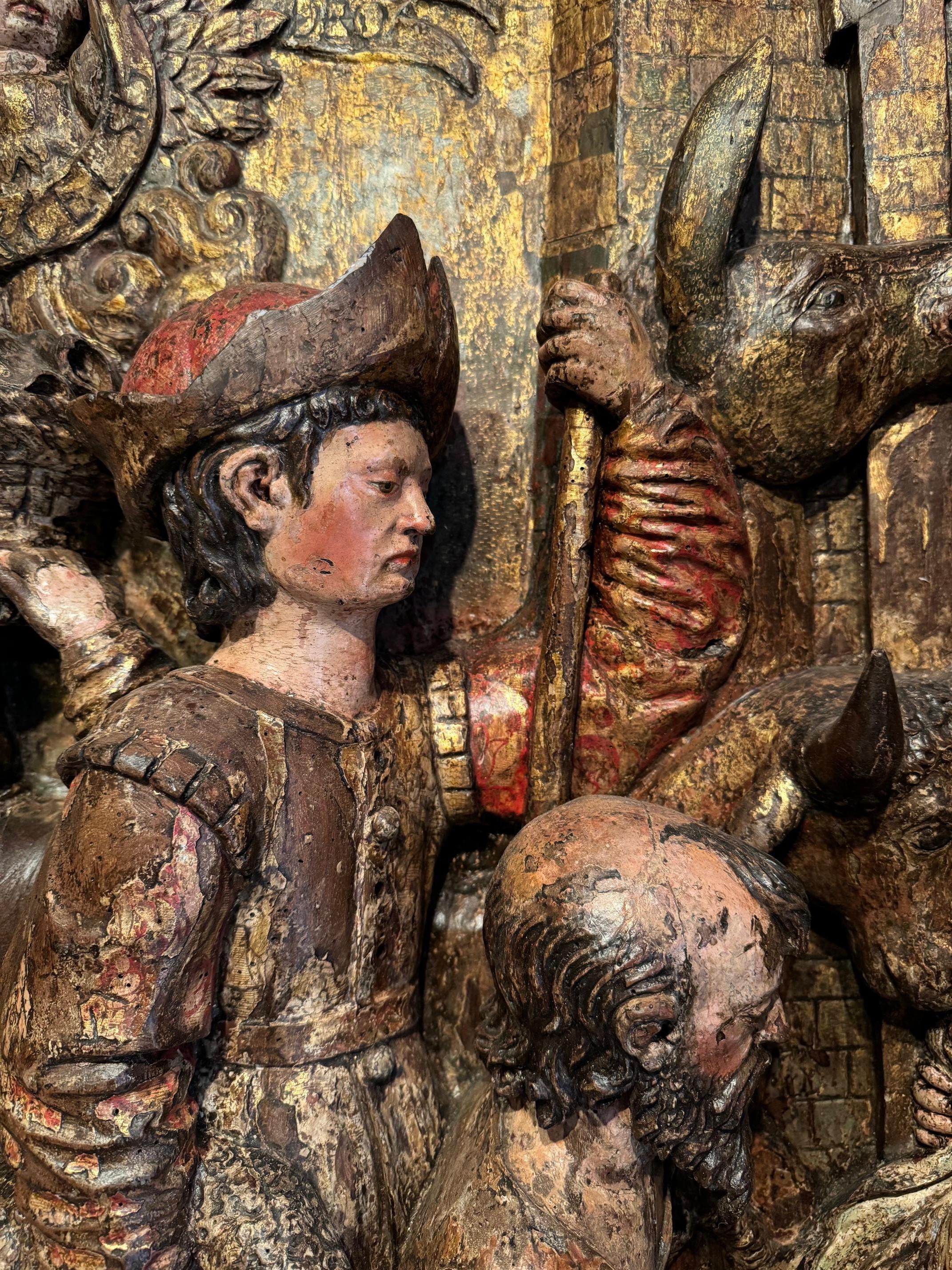 Rinascimento Adorazione dei pastori - Grande altorilievo, Italia settentrionale Circa 1500 in vendita