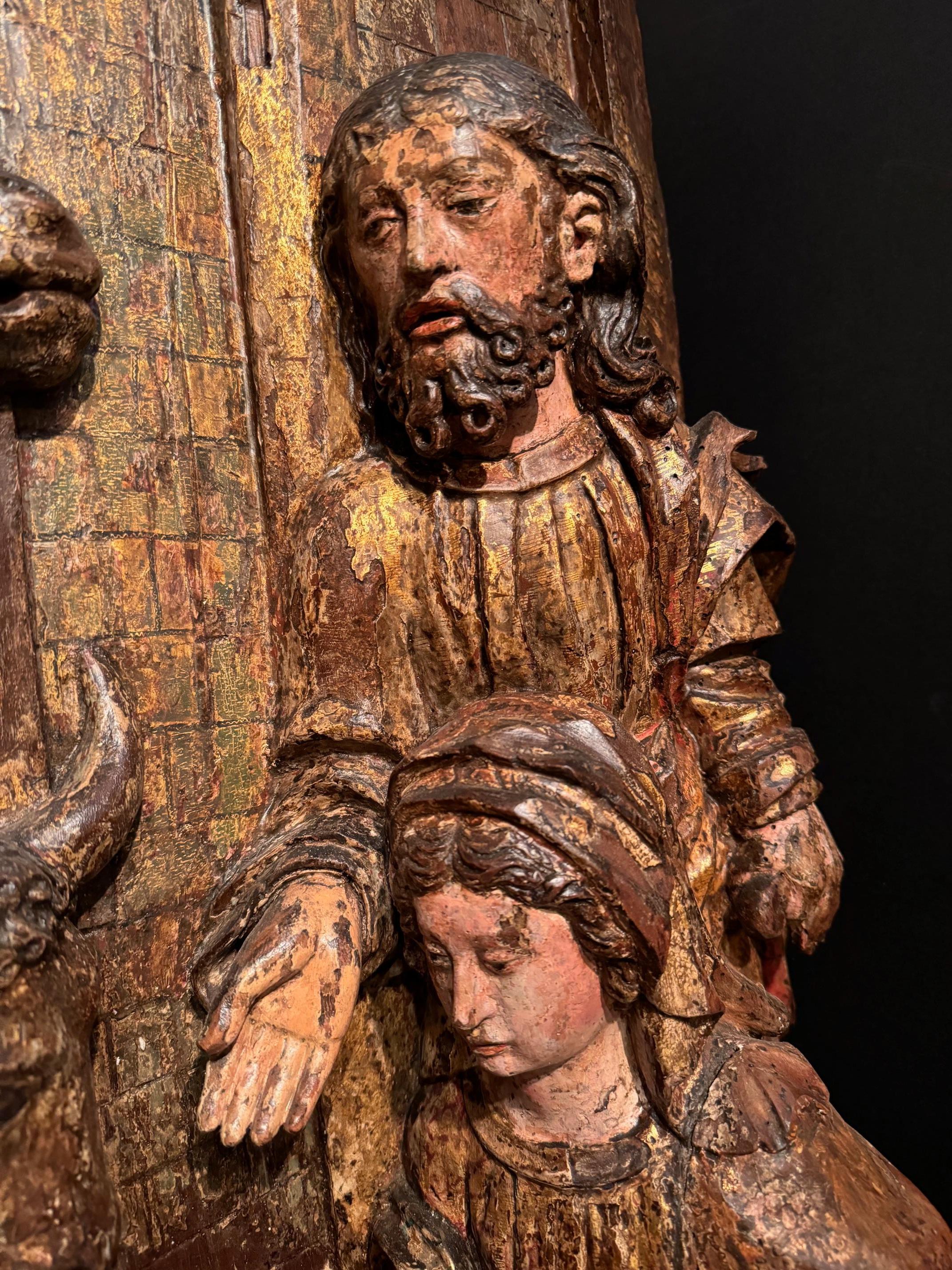 Adorazione dei pastori - Grande altorilievo, Italia settentrionale Circa 1500 in vendita 1