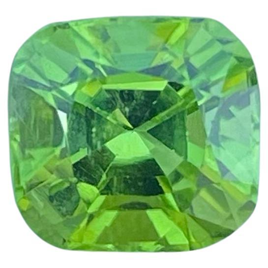 Adorn Yourself with Cushion Cut Natural Green Peridot Gemstone of 2.80 carats For Sale