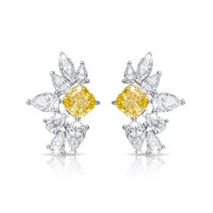 Adorna Lux - Canary Yellow Diamond Earrings