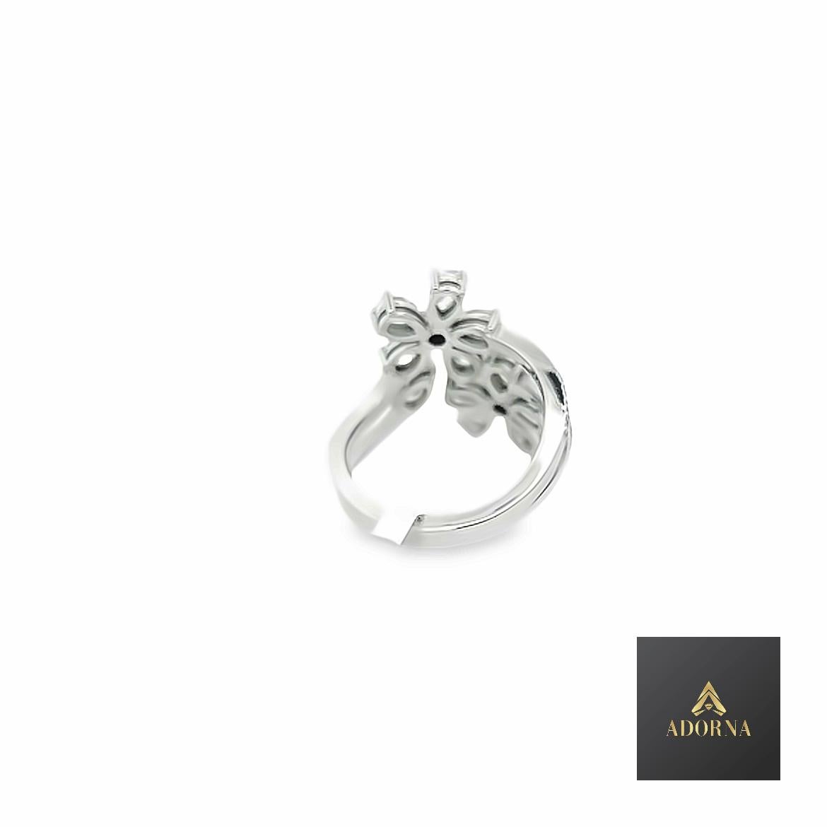 Women's Adorna Lux - Claire 18-karat white gold ring For Sale