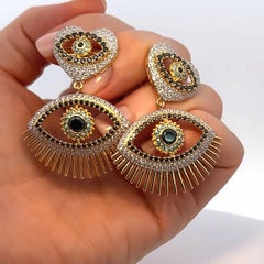 Adorna Lux - Enchanting evil eye earrings
